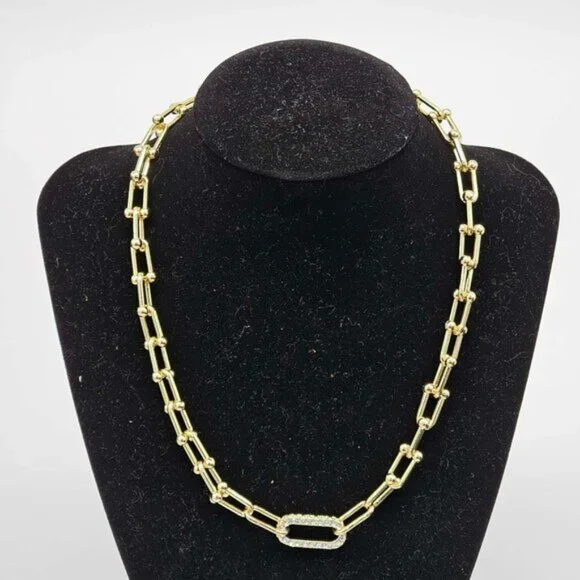 Authentic Louis Vuitton Lock & Key w/ Unbranded Gold Plated Gold Chain Necklace - Picture 3 of 11